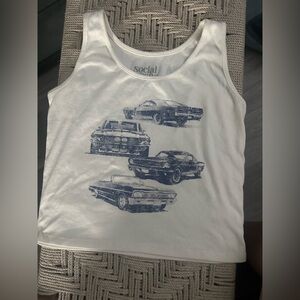 NWOT Antique Car Tank Top